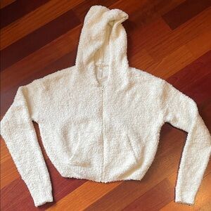 SKIMS Cream Fleece Hoodie